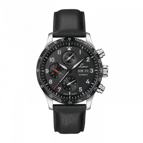 Laco Chronographs Hockenheim Stainless Steel Black
