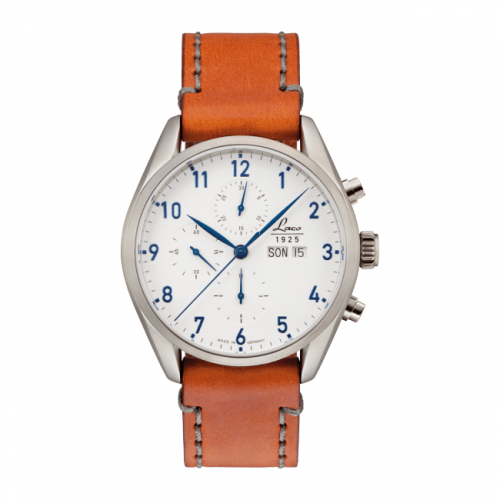 Laco Chronographs Chicago Stainless Steel White
