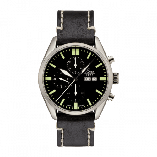 Laco Chronographs Las Vegas Stainless Steel Black