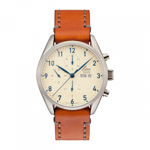 Laco Chronographs San Fransisco Stainless Steel Creme