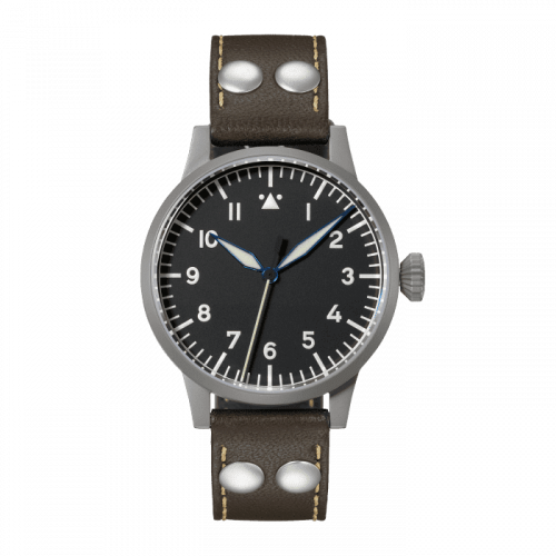 Laco Pilot Watch Original Heidelberg Erbstück Stainless Steel Black