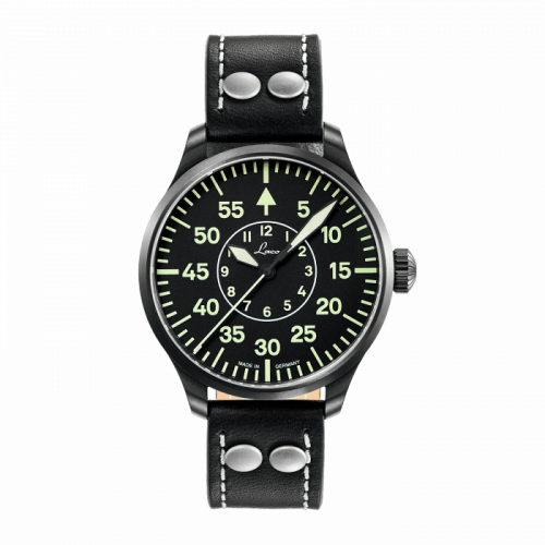 Laco Pilot Watch Basic Bielefeld Stainless Steel Black