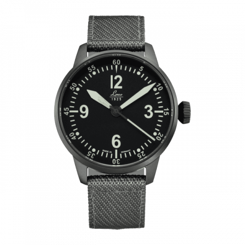Laco Pilot Watch Special Models Model Bell X-1 Stainless Steel Black