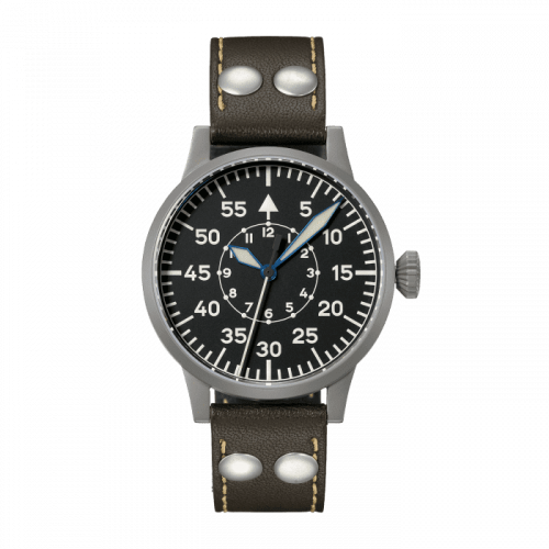 Laco Pilot Watch Original Kempten Stainless Steel Black