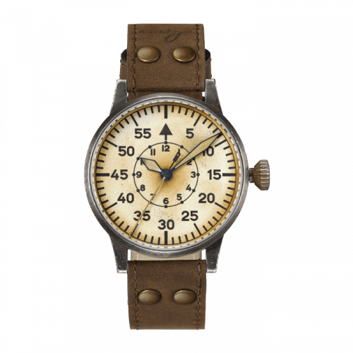 Laco Pilot Watch Original Wien Erbstück Stainless Steel Superluminova