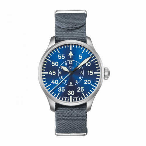 Laco Pilot Watch Original Aachen Blaue Stunde Stainless Steel Blue