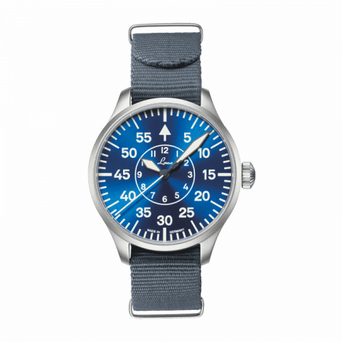 Laco Pilot Watch Original Aachen Blaue Stunde Stainless Steel Blue