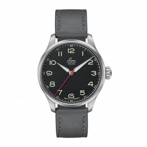 Laco Pilot Watch Special Models Black Automatic Stainless Steel Black