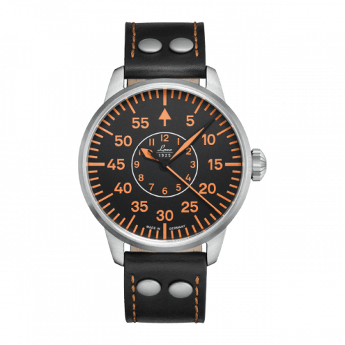 Laco Pilot Watch Basic Palermo Stainless Steel Black