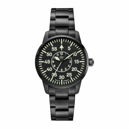 Laco Pilot Watch Basic Visby Stainless Steel Black