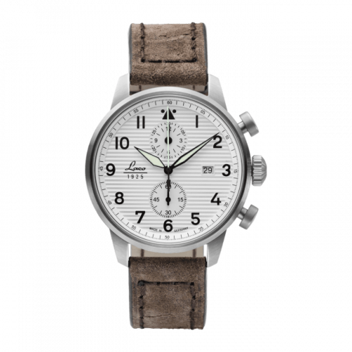 Laco Pilot Watch Special Models Bern Stainless Steel White