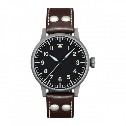 Laco Pilot Watch Original Saarbrücken Stainless Steel Black