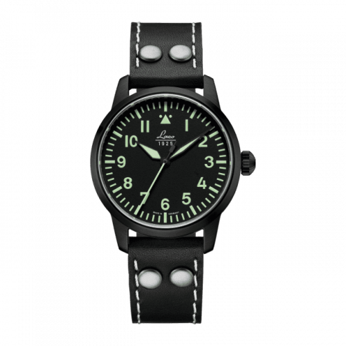 Laco Pilot Watch Basic London Stainless Steel Black
