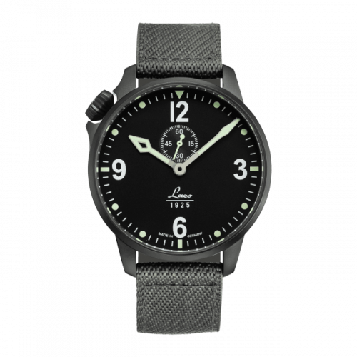 Laco Pilot Watch Special Models Spirit Of St.Louis Stainless Steel Black
