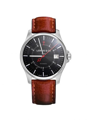 Lebois & Co Avantgarde Date – Re-launch Edition Stainless Steel Black Buffalo