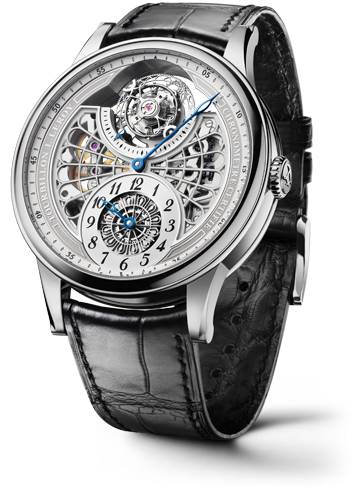 Leroy Tourbillon Régulateur Squelette Or Blanc