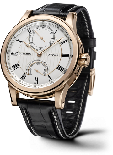 Leroy Automatic Deck Chronometer Pink Gold Silver
