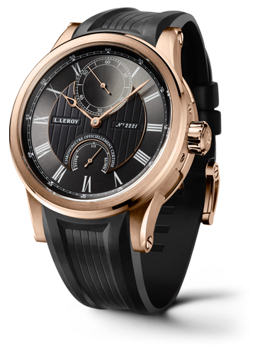 Leroy Automatic Deck Chronometer Pink Gold Anthracite