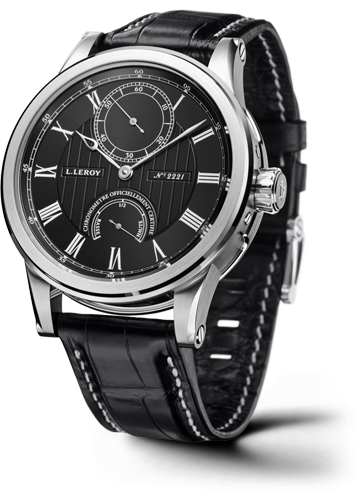 Leroy Automatic Deck Chronometer White Gold Black