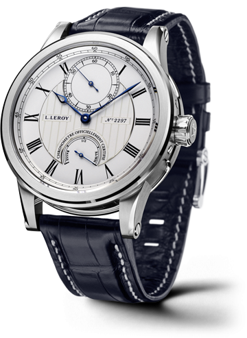 Leroy Automatic Deck Chronometer White Gold Silver