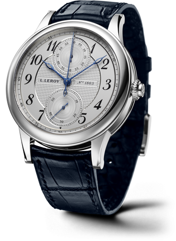 Leroy Osmior Automatic Single Push-Piece Chronograph White Gold
