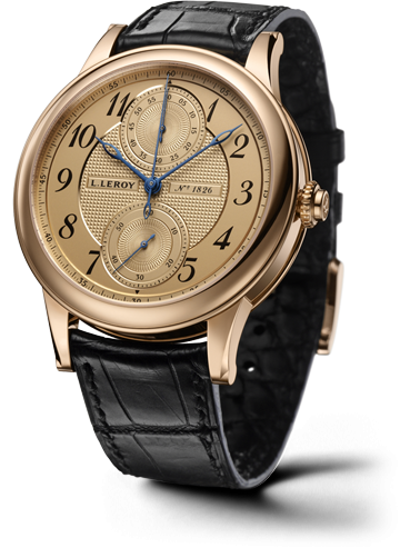 Leroy Osmior Automatic Single Push-Piece Chronograph Champagne