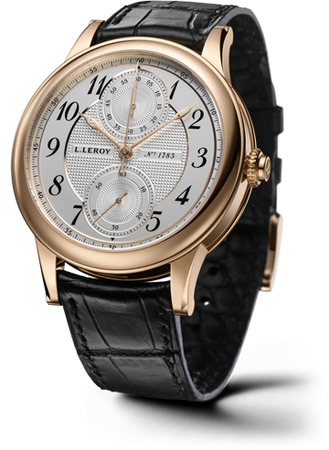 Leroy Osmior Automatic Single Push-Piece Chronograph Pink Gold