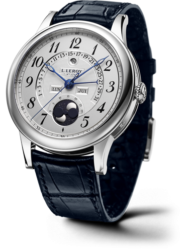 Leroy Osmior Retrograde Perpetual Date Silver