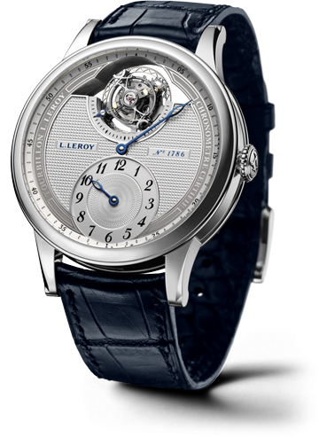 Leroy Osmior Tourbillon Automatic Regulator Silver