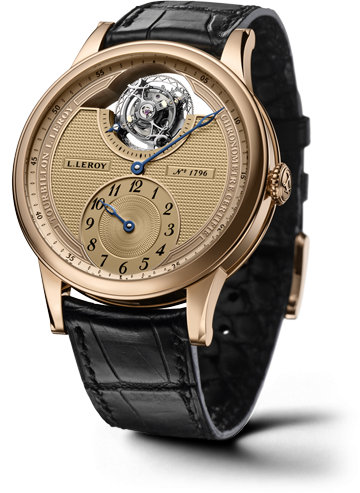 Leroy Osmior Tourbillon Automatic Regulator Champagne
