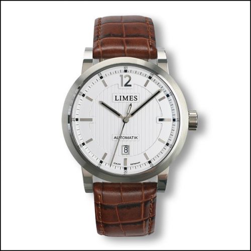 Limes Chyros Automatic - Silvered brown leather strap (Croco)
