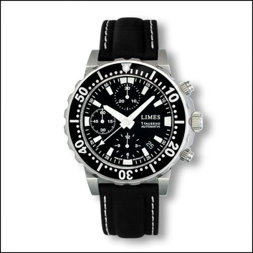 Limes Endurance Chrono - Black leather strap