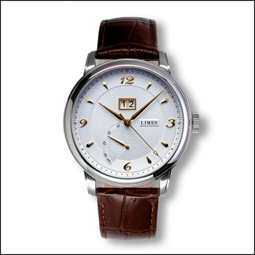 Limes Pharo BigDate - Two-tone brown leather strep
