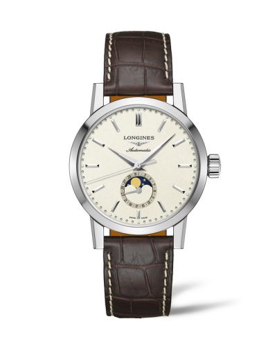 Longines 1832 Moonphase 40 Stainless Steel Beige
