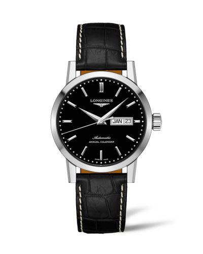 Longines 1832 Annual Calendar 40 Stainless Steel Black