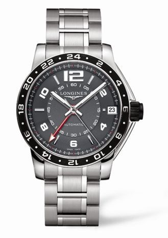 Longines Admiral GMT Grey Bracelet