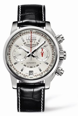 Longines Admiral Chronograph Silver Strap