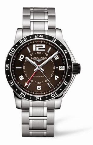 Longines Admiral GMT Brown Bracelet