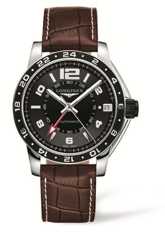 Longines Admiral GMT Black Brown