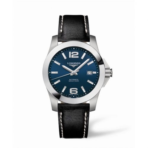 Longines Conquest Automatic 41mm Blue Leather