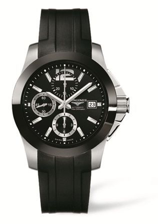 Longines Conquest Chronograph Ceramic Rubber
