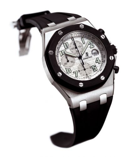Audemars Piguet Royal Oak OffShore 25940 Chronograph Rubberclad Stainless Steel Silver