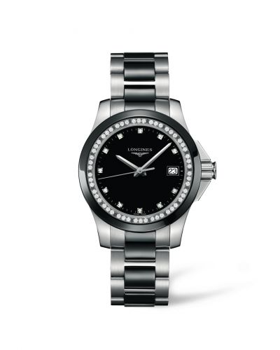 Longines Conquest 35 Quartz Ceramic Diamond