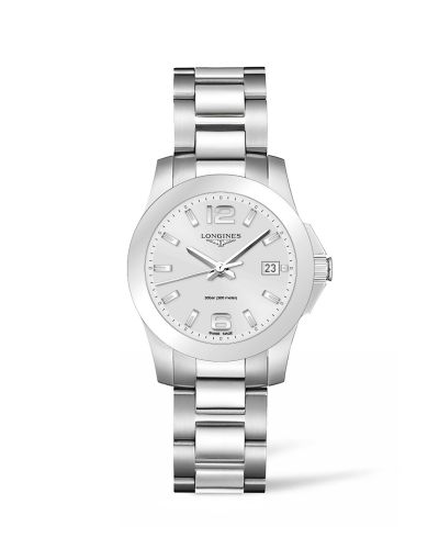 Longines Conquest Quartz 34 Stainless Steel Silver