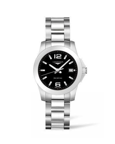 Longines Conquest Quartz 34 Stainless Steel Black
