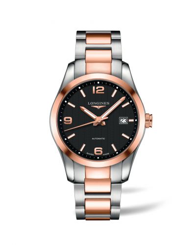 Longines Conquest Classic Automatic 40 Stainless Steel Red Gold Black