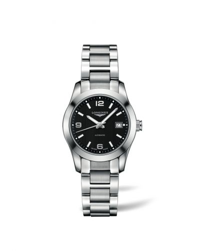 Longines Conquest Classic Automatic 29.5 Stainless Steel Black Bracelet