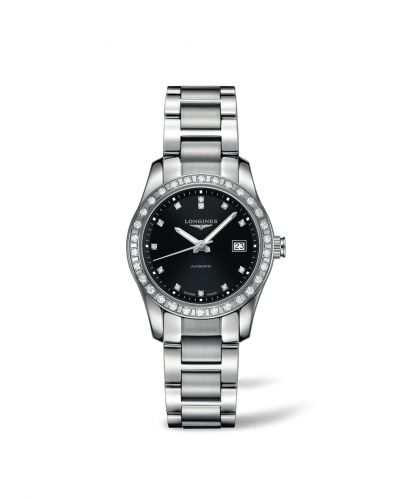 Longines Conquest Classic Automatic 29.5 Stainless Steel Diamond Black