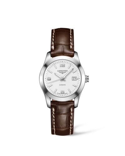 Longines Conquest Classic Automatic 29.5 Stainless Steel White Strap