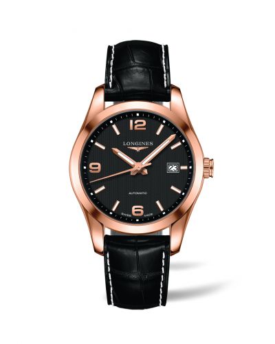Longines Conquest Classic Automatic 40 Red Gold Black